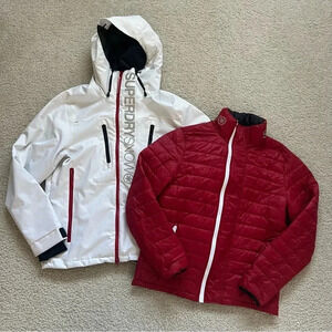 Superdry Men’s Super SD Multi Jacket Coat Sz XL Ski Snowboarding Hooded Full Zip